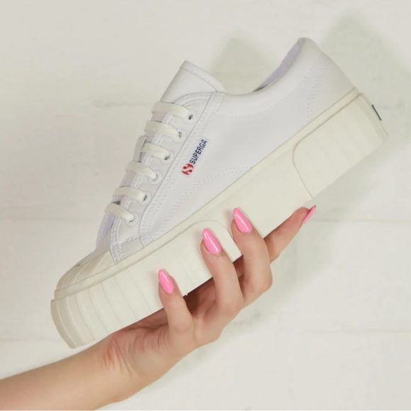 SOLD NWOT Superga 2630 Stripe Sneaker Platform - Picture 10 of 10